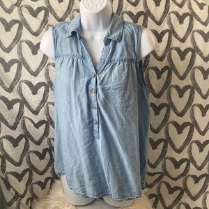 Size medium denim tank
